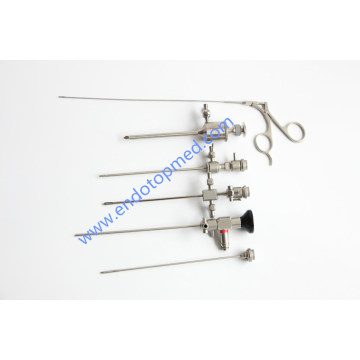 Télescope 30deg 2,7 mm avec gaine opératoire, trocart, forcep et gaine de diagnostic